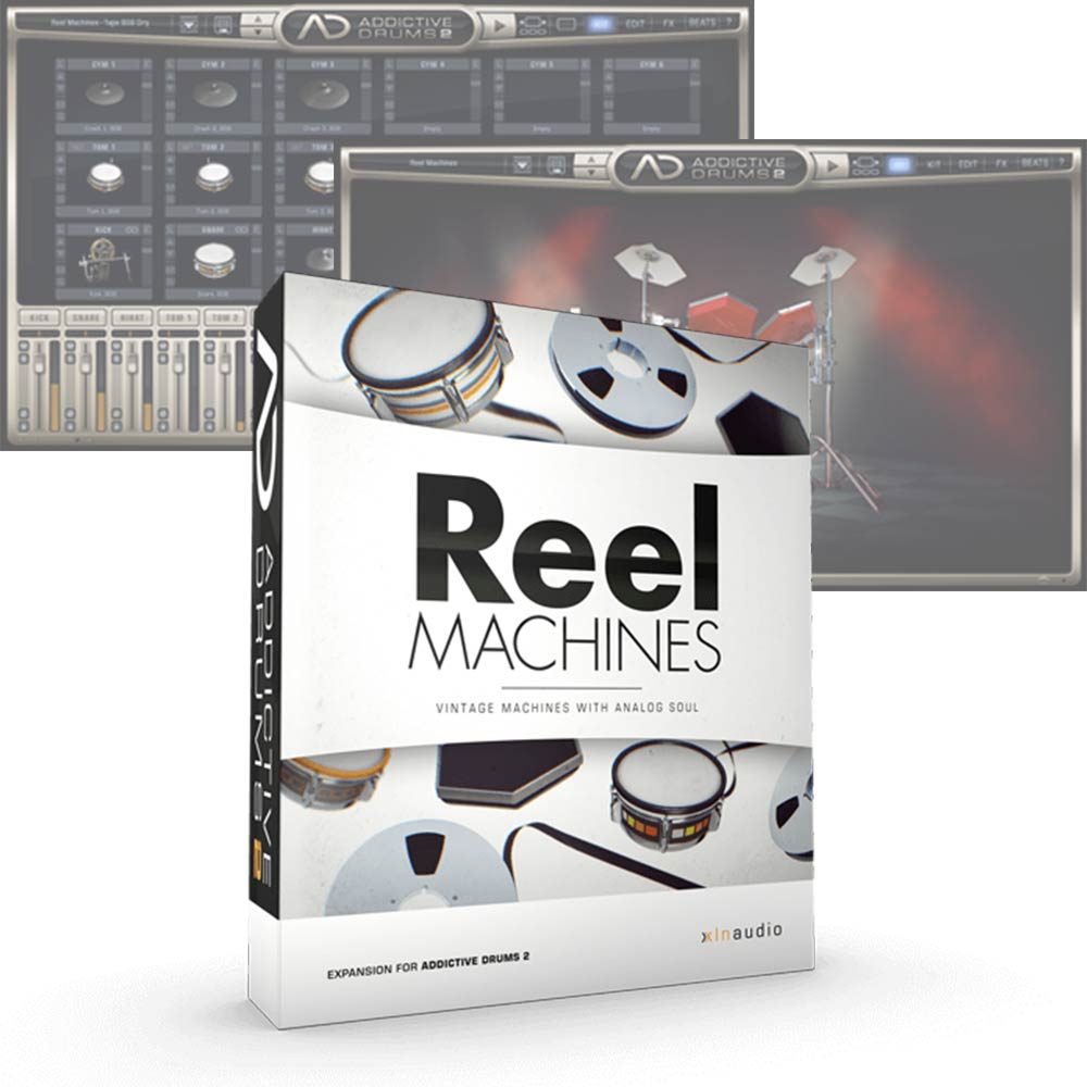 XLN Audio <br>Addictive Drums 2 ADpak Reel Machines ダウンロード版