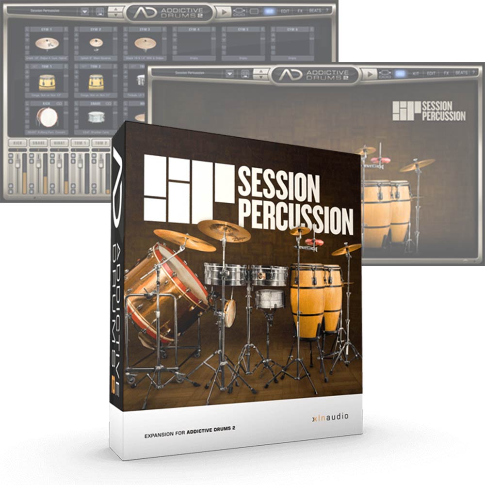XLN Audio <br>Addictive Drums 2 ADpak Session Percussion ダウンロード版