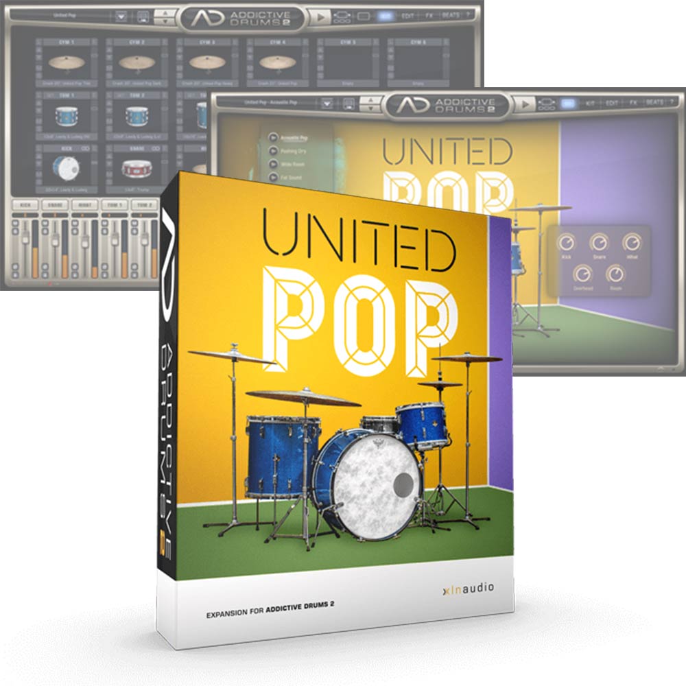 XLN Audio <br>Addictive Drums 2 ADpak United Pop ダウンロード版