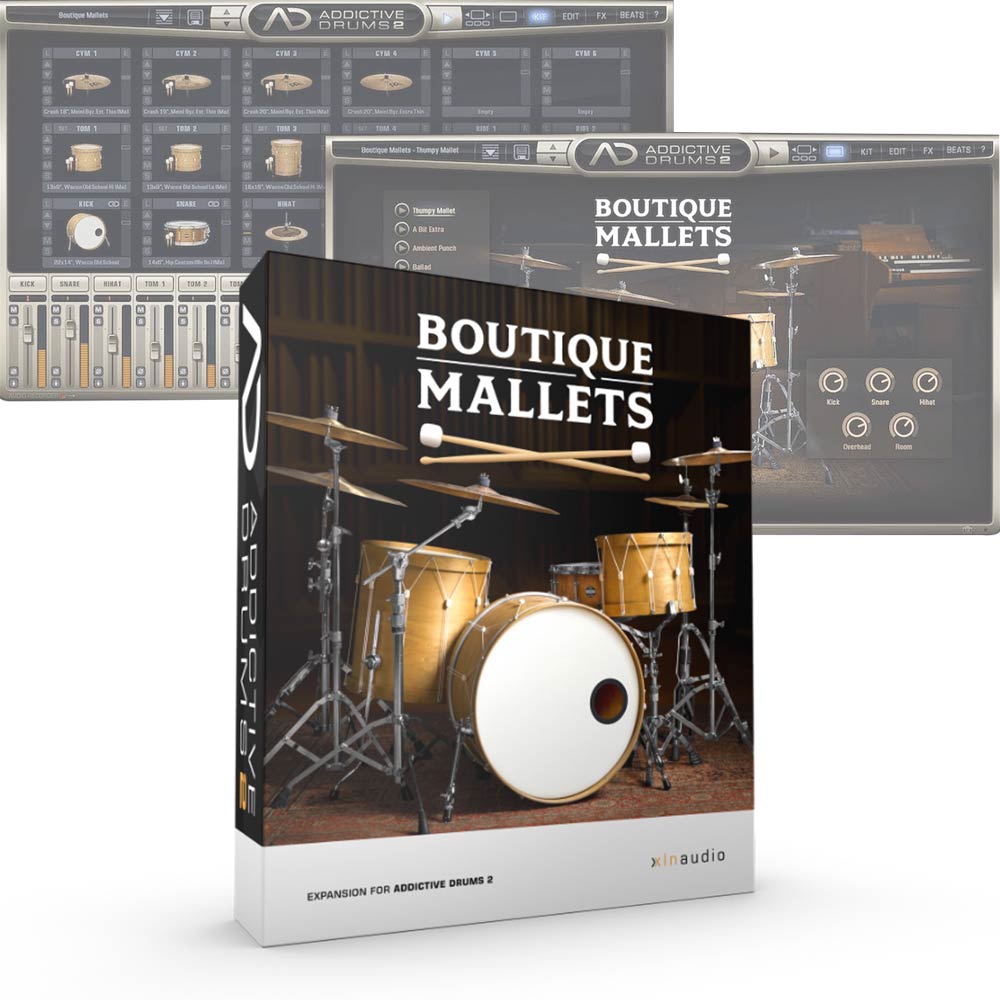 XLN Audio <br>Addictive Drums 2 ADpak Boutique Mallets ダウンロード版