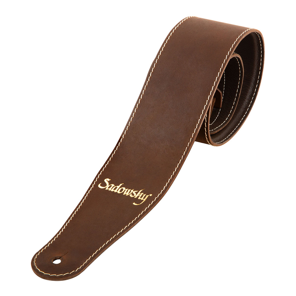 Sadowsky <br>MetroLine Genuine Leather Bass Strap Brown/Gold