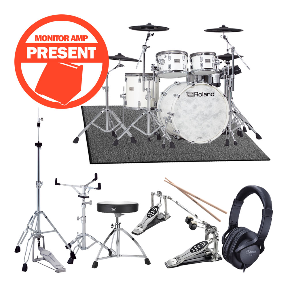 Roland <br>V-Drums Acoustic Design Series VAD706-PW ローランド純正ツインフルオプションセット