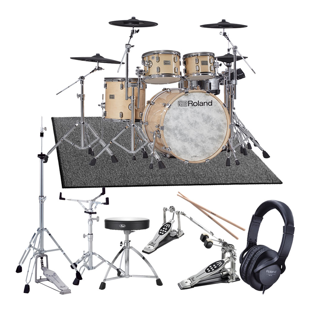 Roland <br>V-Drums Acoustic Design Series VAD706-GN ローランド純正ツインフルオプションセット