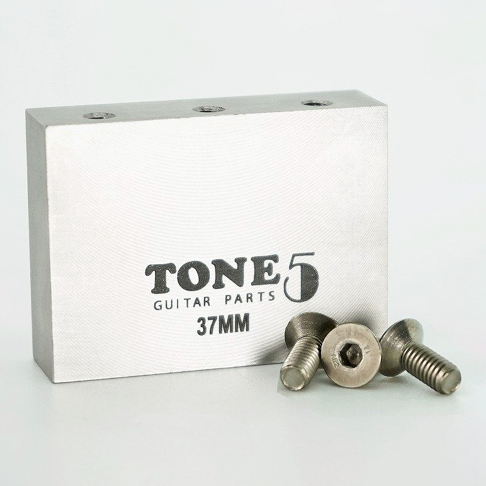 TONE5 GUITAR PARTS <br>37mm FAT Solid TITANIUM Sustain Block For Floyd Rose