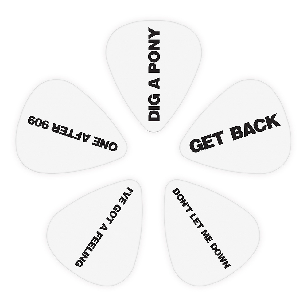 D'Addario <br>10 Beatles Celluloid Pick - Get Back - Medium [1CWH4-10B8]