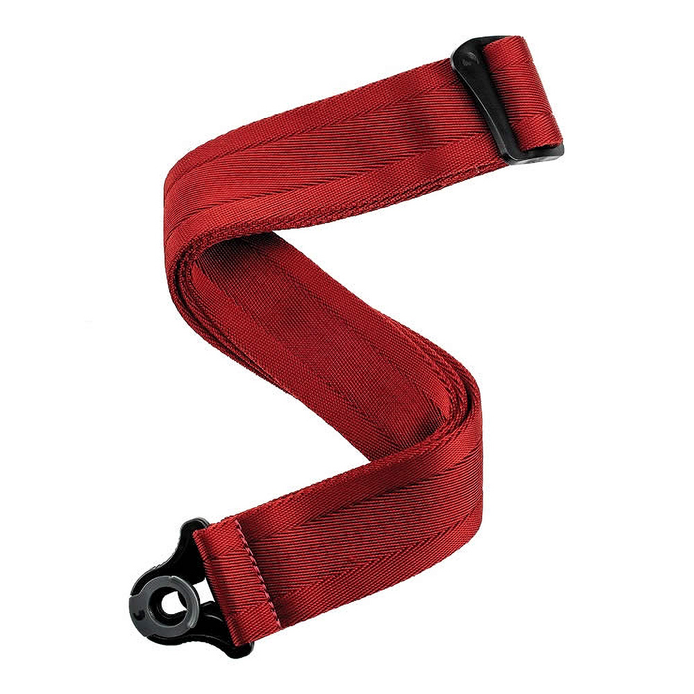 D'Addario <br>Auto Lock Nylon Guitar Strap - Blood Red [50BAL11]