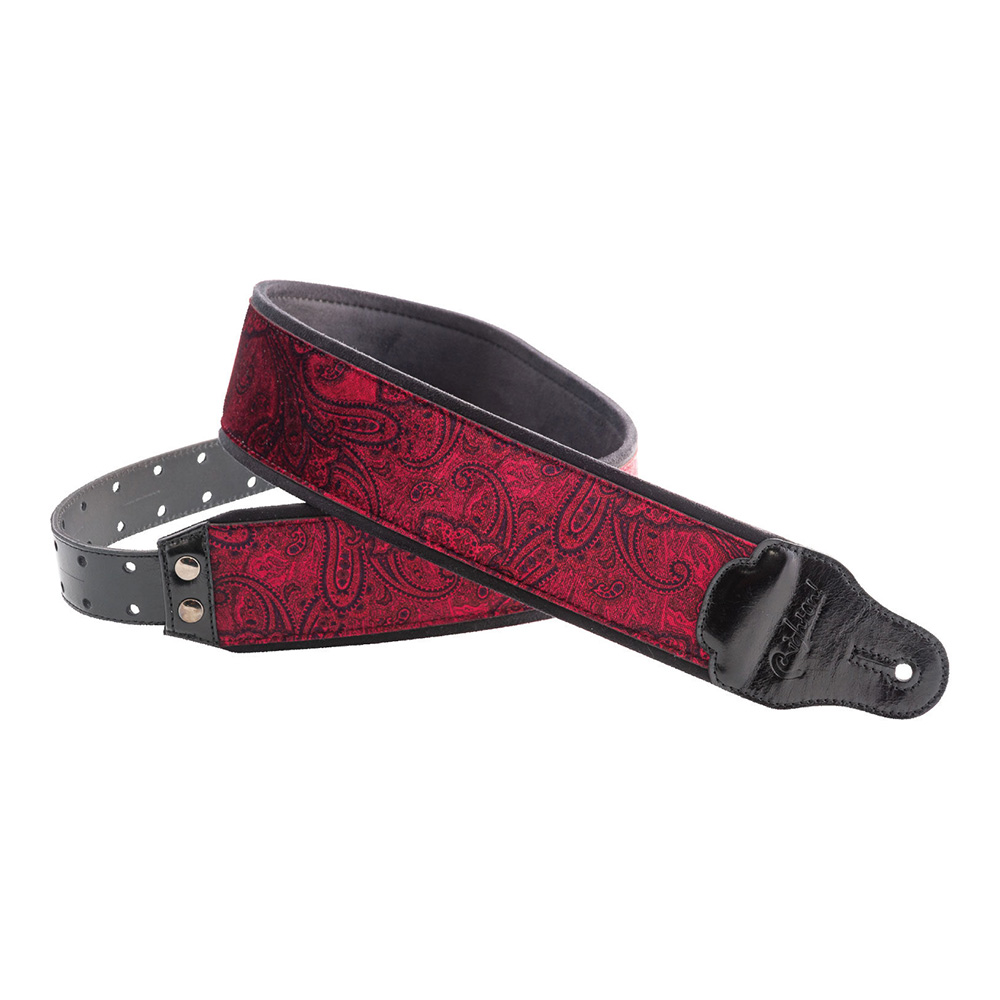 Right On! STRAPS <br>J-PAISLEY VELVET Red