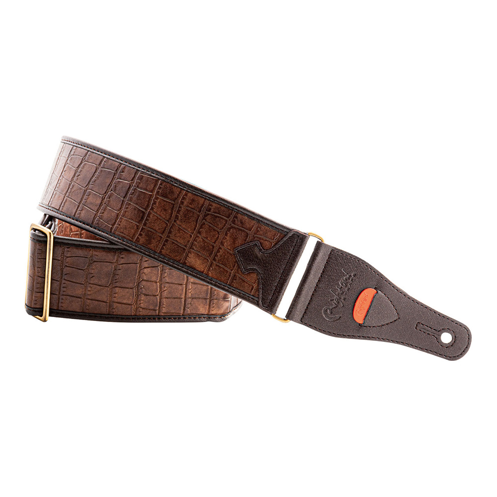 Right On! STRAPS <br>ALLIGATOR Brown