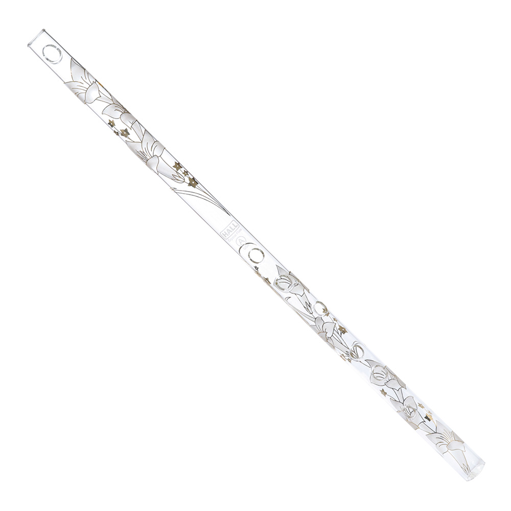 HALL CRYSTAL <br>FLUTE A OFFSET LILY