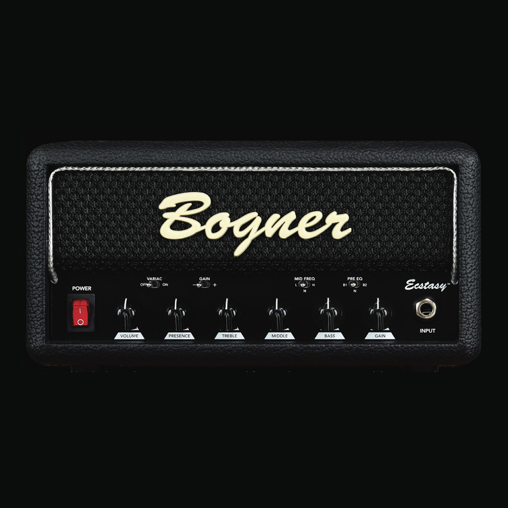 Bogner <br>Ecstasy Mini Head Custom Color Black Tolex/Black Grill/Silver Piping [Black knobs]