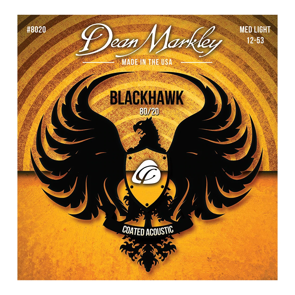 Dean Markley <br>DM8020 [Blackhawk Coated 80/20 / Medium Light 12-53]