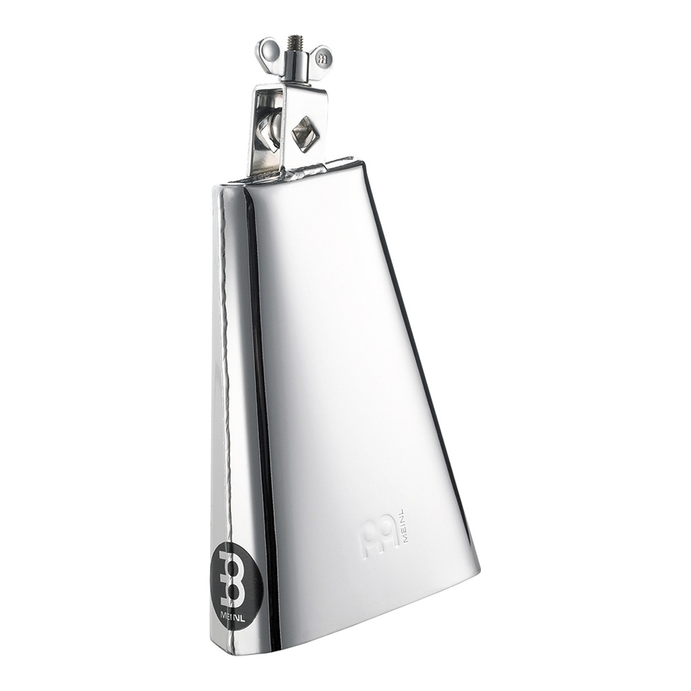 MEINL <br>Chrome & Steel Finish Cowbell, 8" small mouth - High Polished Chrome [STB80S-CH]