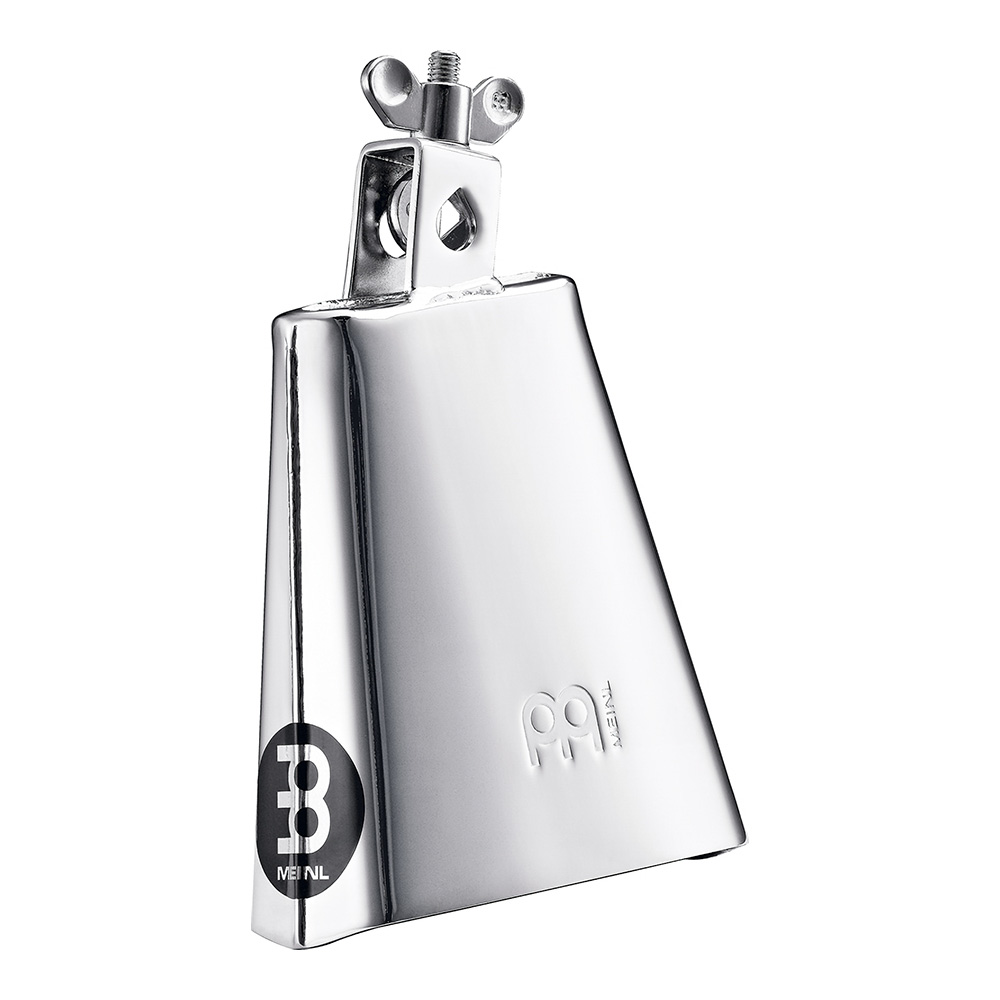 MEINL <br>Chrome & Steel Finish Cowbell, 5 1/2" - High Polished Chrome [STB55-CH]