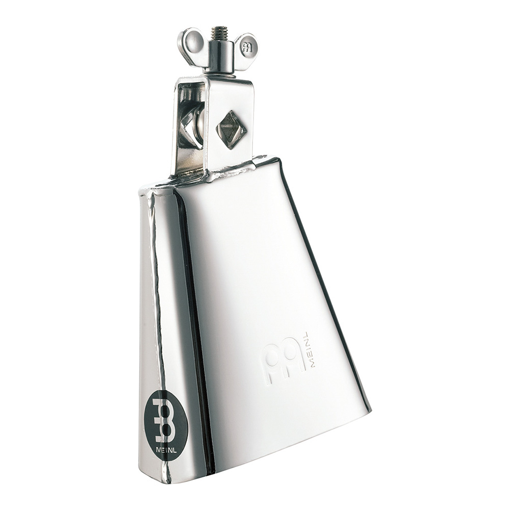 MEINL <br>Chrome & Steel Finish Cowbell, 4 1/2" low pitch - High Polished Chrome [STB45L-CH]