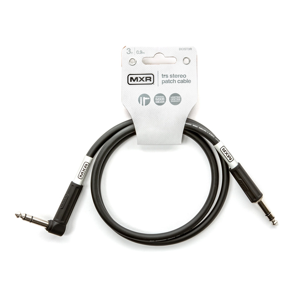 MXR <br>3ft TRS Stereo Cable - L/S [DCIST03R]