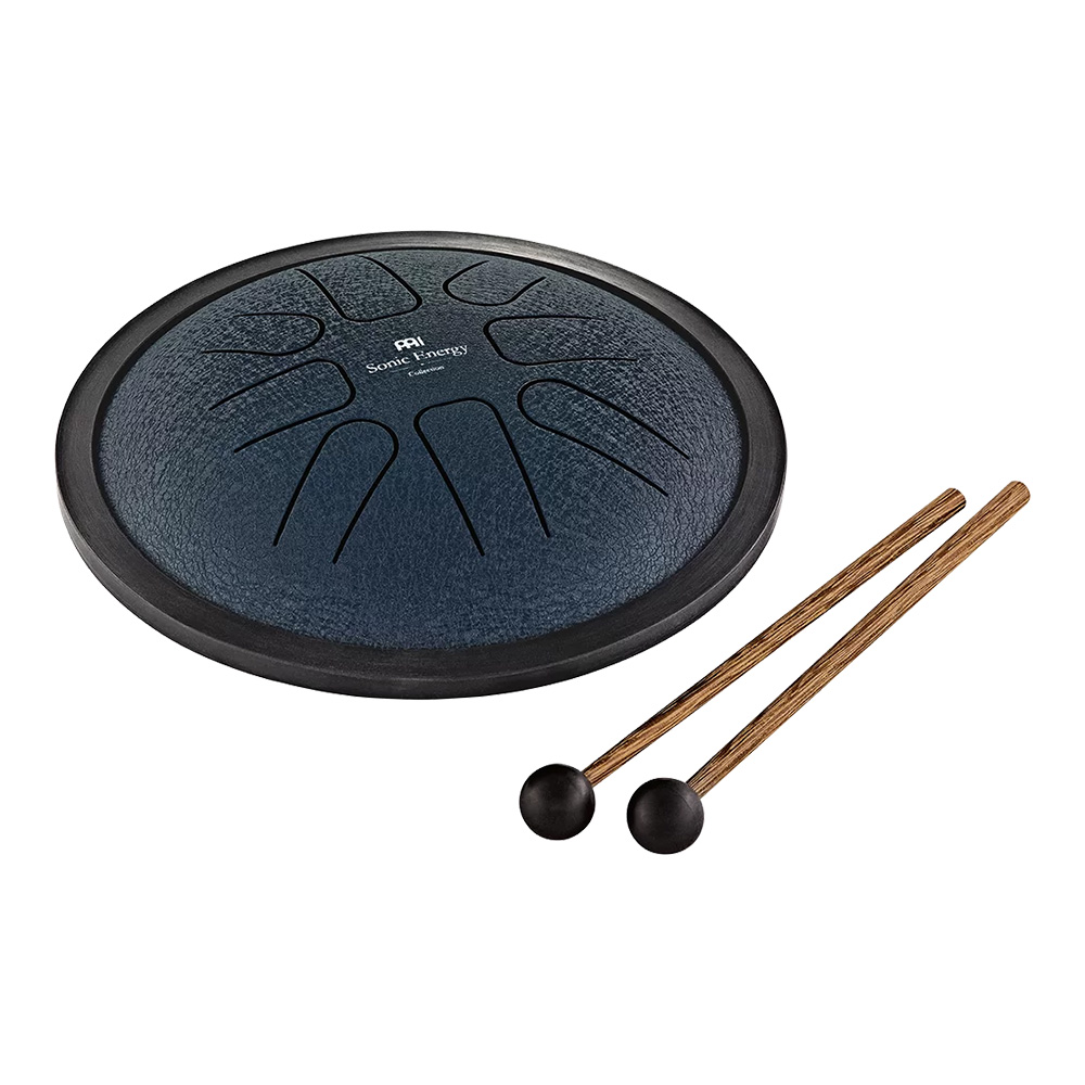 MEINL Sonic Energy <br>7" Small Steel Tongue Drum, G Minor, 8 Notes, Navy Blue [SSTD2NB]