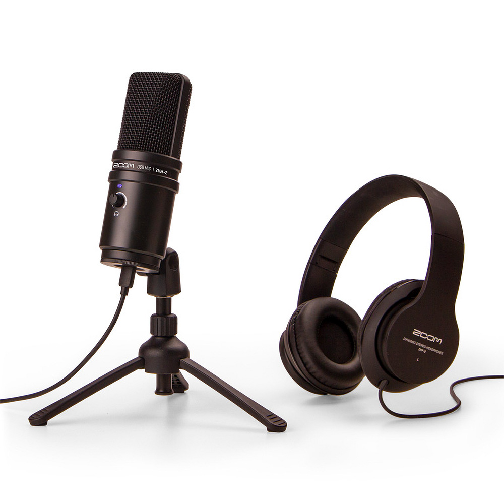 ZOOM <br>ZUM-2PMP USB Podcast Mic Pack