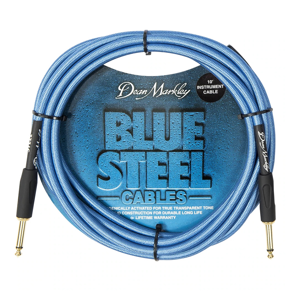 Dean Markley <br>Blue Steel Instrument Cable / 10ft(3m) S-S [DMBSIN10S]