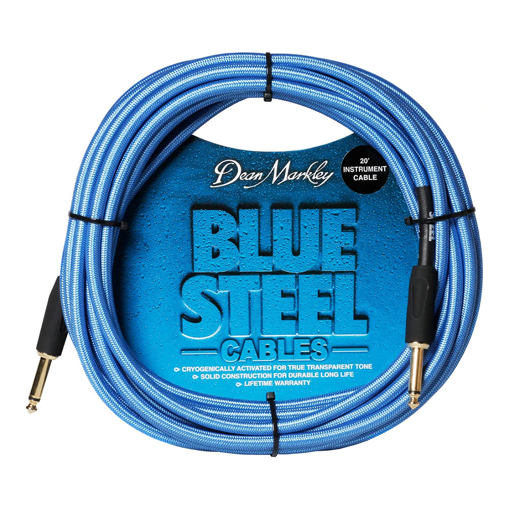 Dean Markley <br>Blue Steel Instrument Cable / 20ft(6m) S-S [DMBSIN20S]