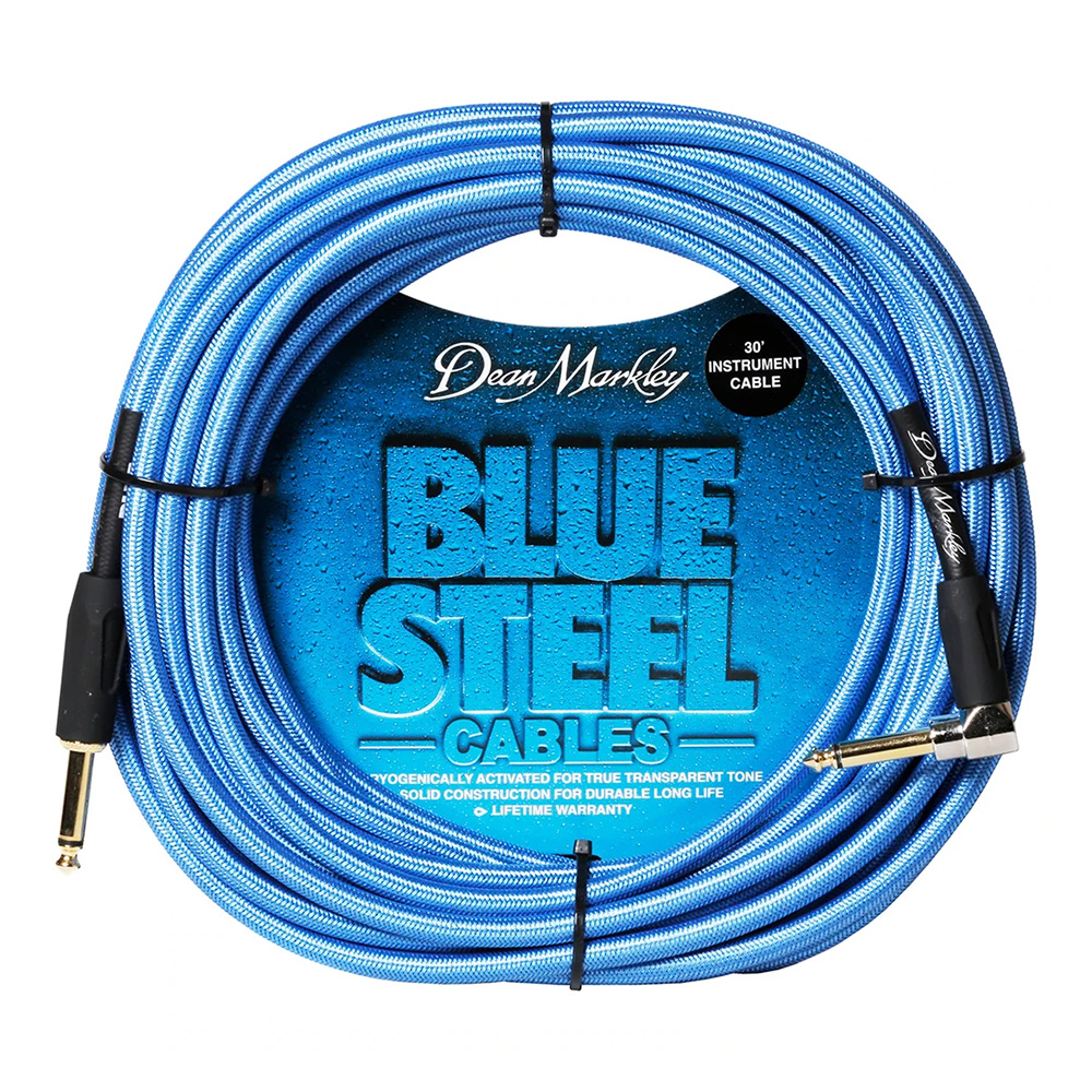 Dean Markley <br>Blue Steel Instrument Cable / 30ft(9m) S-L [DMBSIN30R]