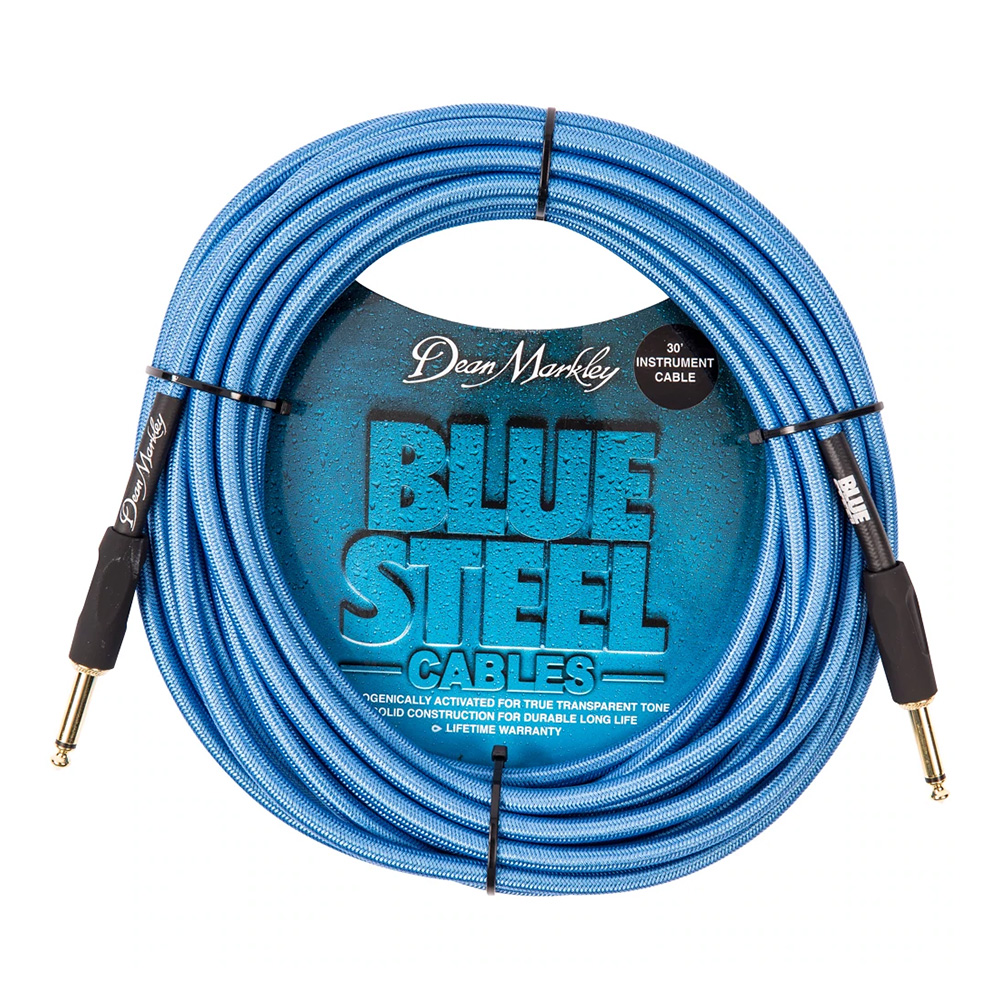 Dean Markley <br>Blue Steel Instrument Cable / 30ft(9m) S-S [DMBSIN30S]