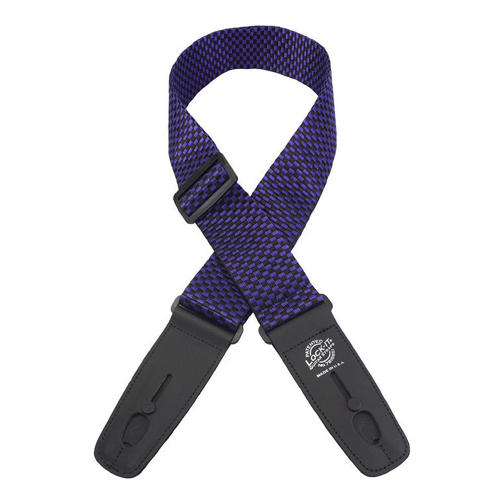 Lock-It Guitar Straps <br>Poly Pro 2" [LIS 010 P2-PRCHK]