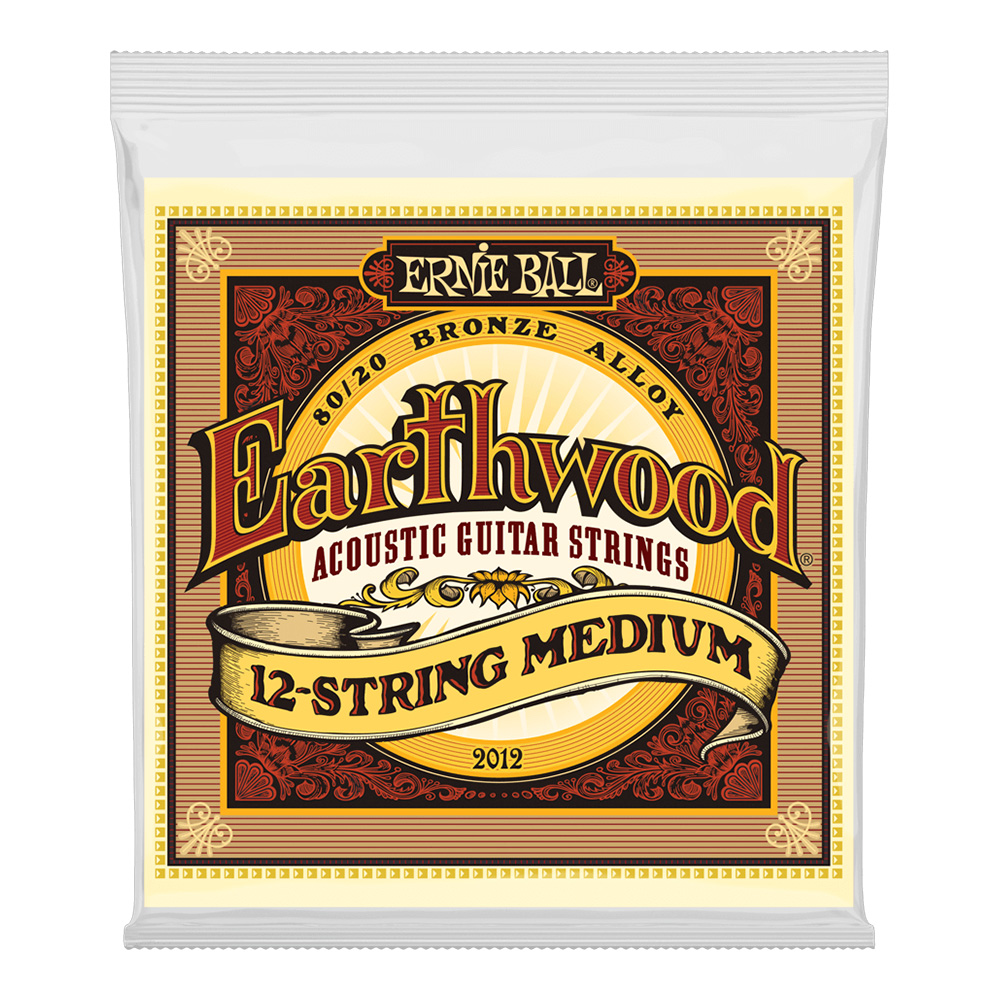 ERNIE BALL <br>#2012 Earthwood Medium 12-String 80/20 Bronze 11-52