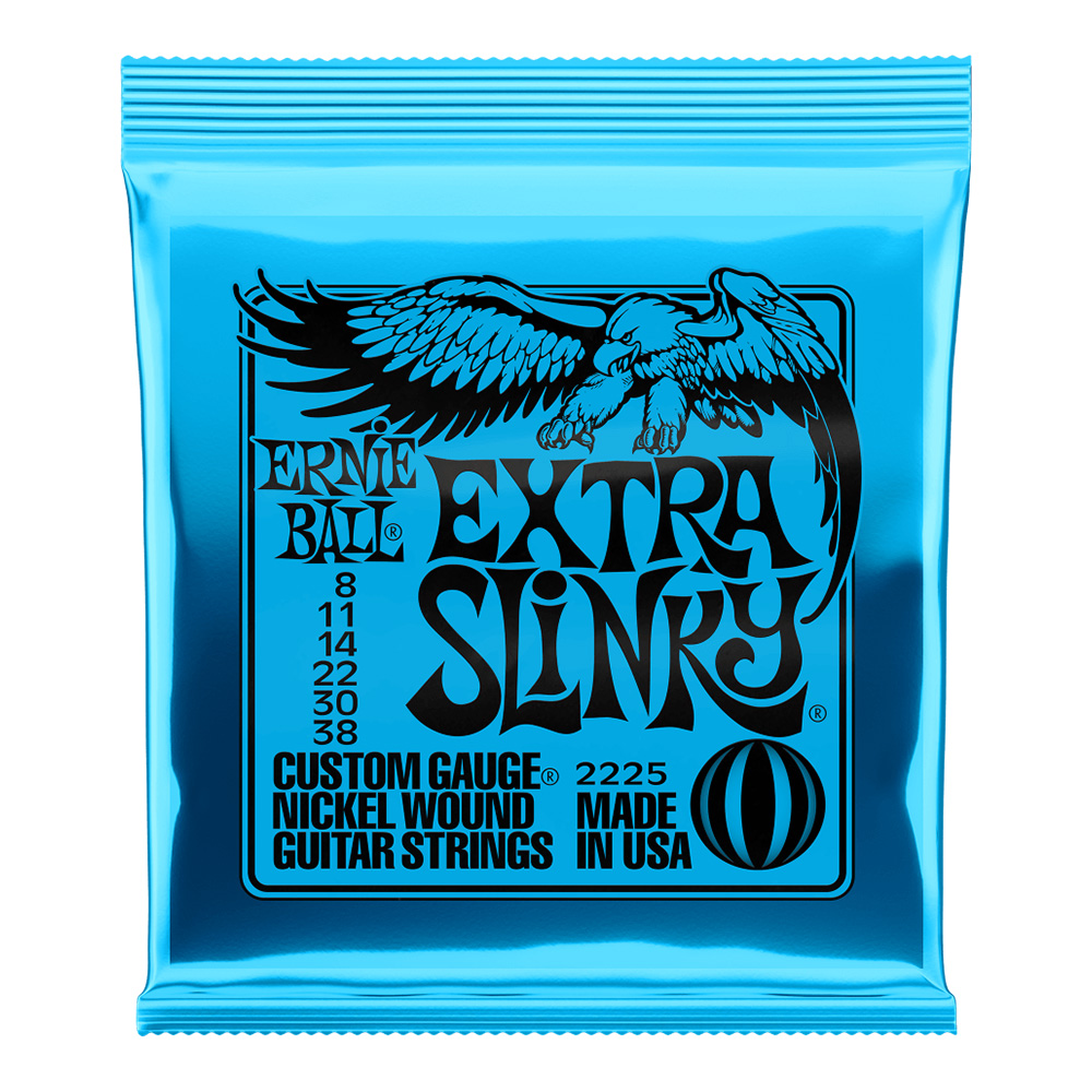 ERNIE BALL <br>#2225 Extra Slinky Nickel Wound 8-38