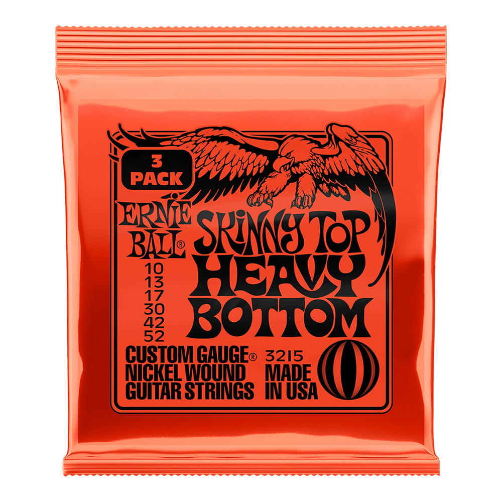 ERNIE BALL <br>#3215 Skinny Top Heavy Bottom Slinky Nickel Wound 10-52 [3-Pack]