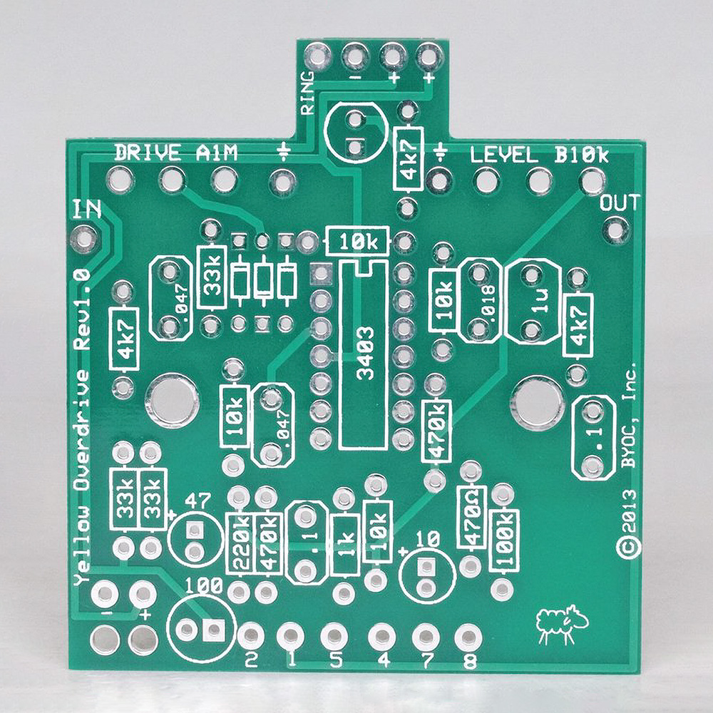 BYOC <br>Yellow Overdrive PCB