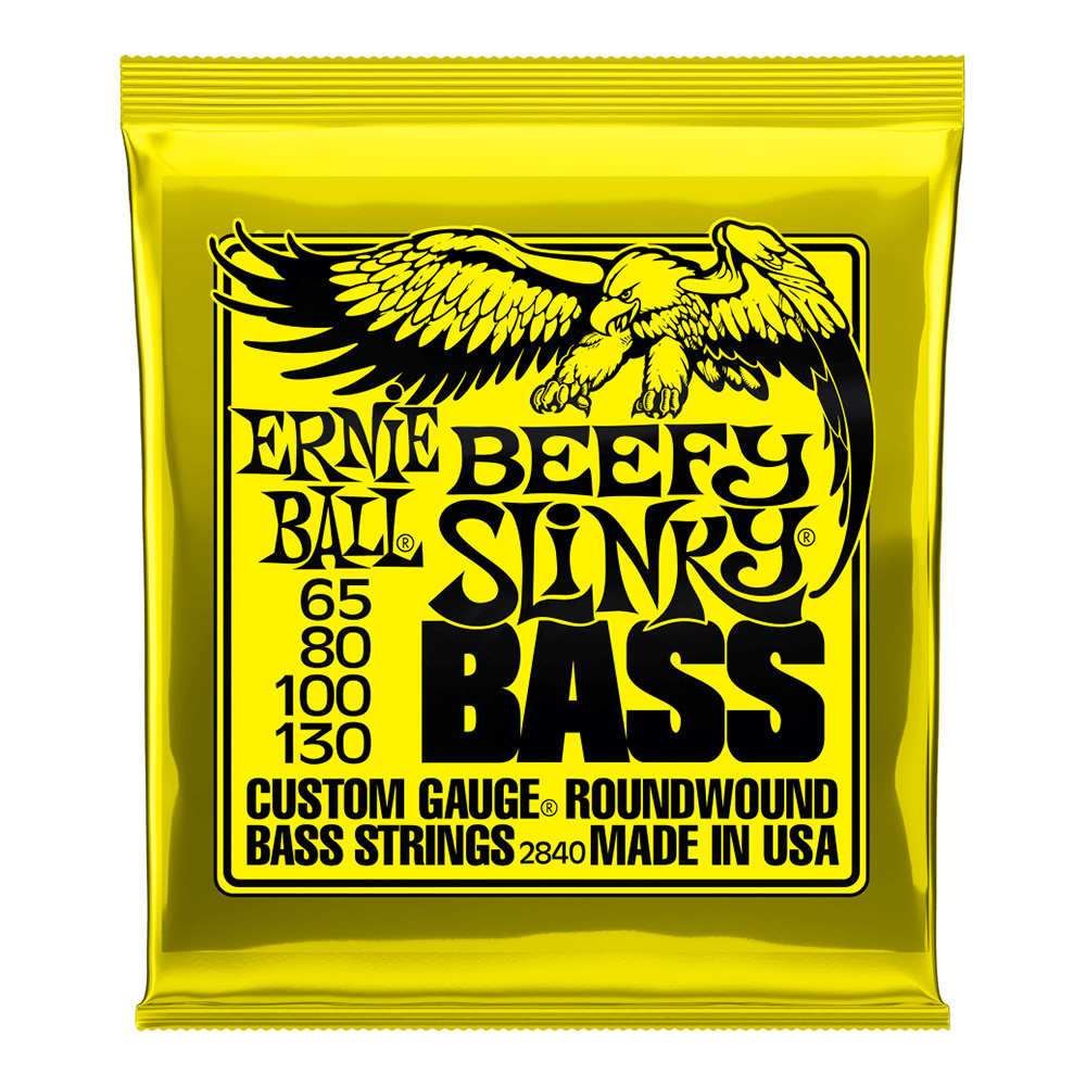 ERNIE BALL <br>#2840 Beefy Slinky Nickel Wound 65-130