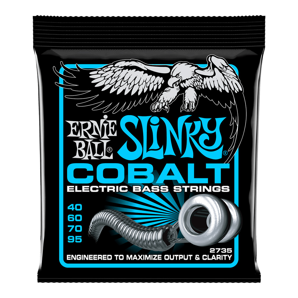 ERNIE BALL <br>#2735 Extra Slinky Cobalt 40-95