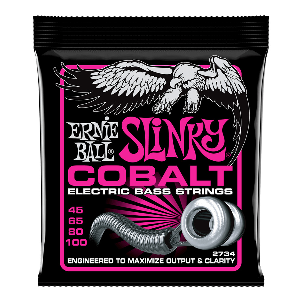ERNIE BALL <br>#2734 Super Slinky Cobalt 45-100