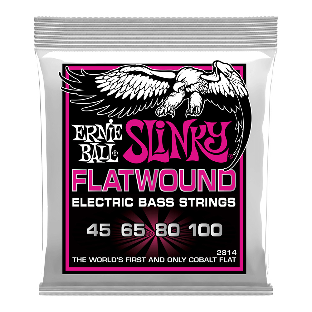 ERNIE BALL <br>#2814 Super Slinky Flatwound 45-100