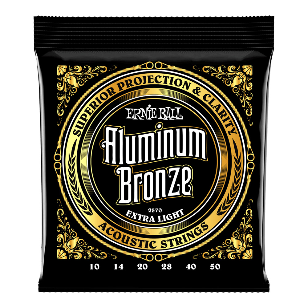 ERNIE BALL <br>#2570 Extra Light Aluminum Bronze 10-50