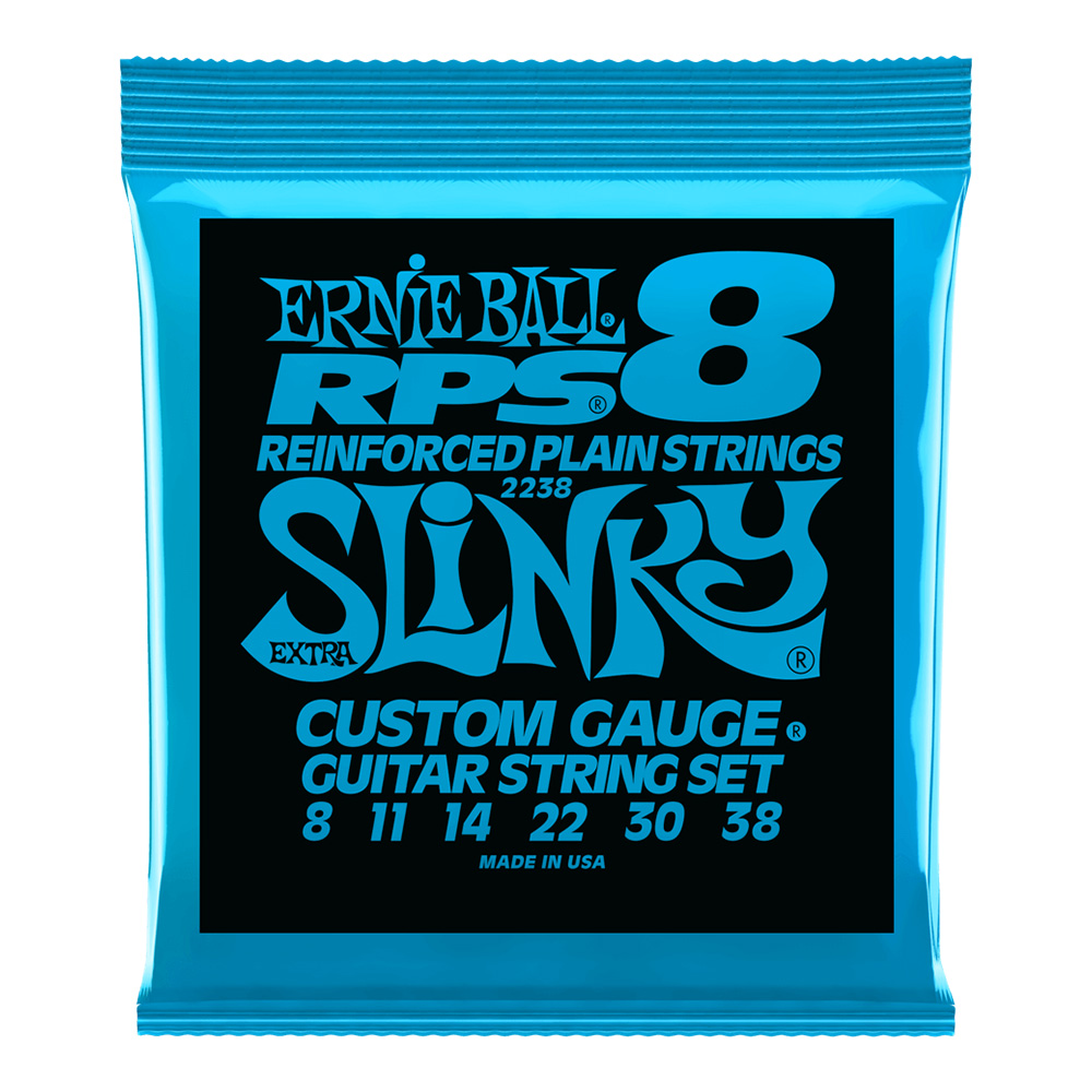 ERNIE BALL <br>#2238 Extra Slinky RPS Nickel Wound 8-38