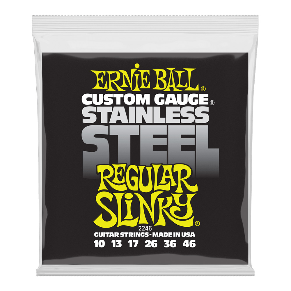 ERNIE BALL <br>#2246 Regular Slinky Stainless Steel Wound 10-46