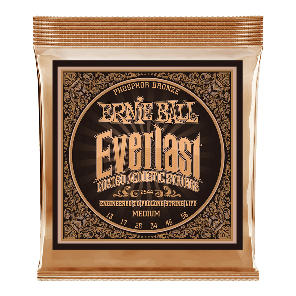 ERNIE BALL <br>#2544 Everlast Medium Coated Phosphor Bronze 13-56