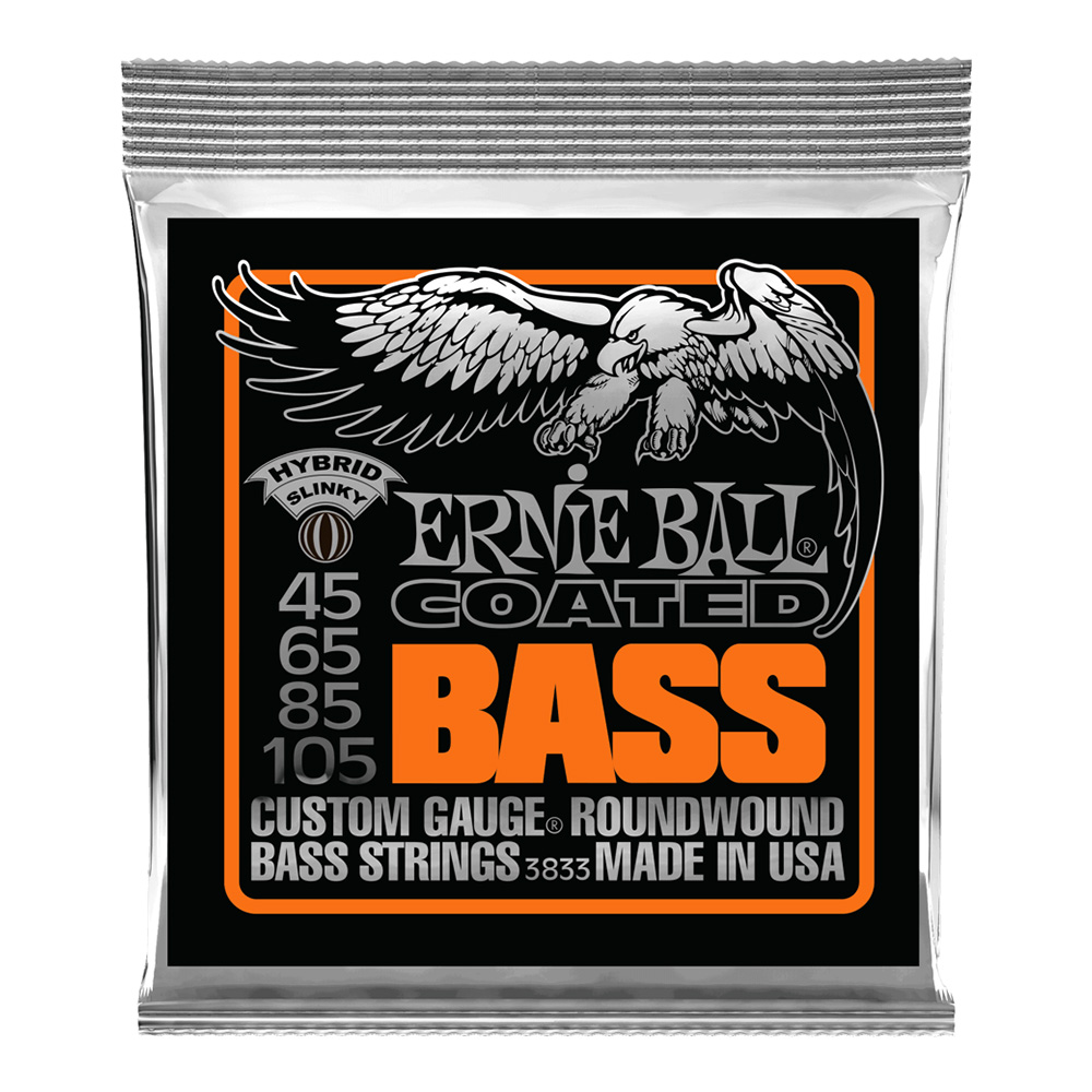 ERNIE BALL <br>#3833 Hybrid Slinky Coated 45-105