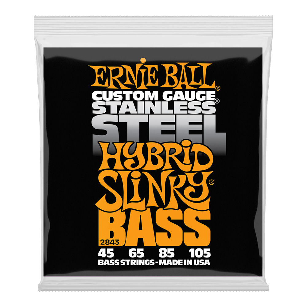 ERNIE BALL <br>#2843 Hybrid Slinky Stainless Steel 45-105