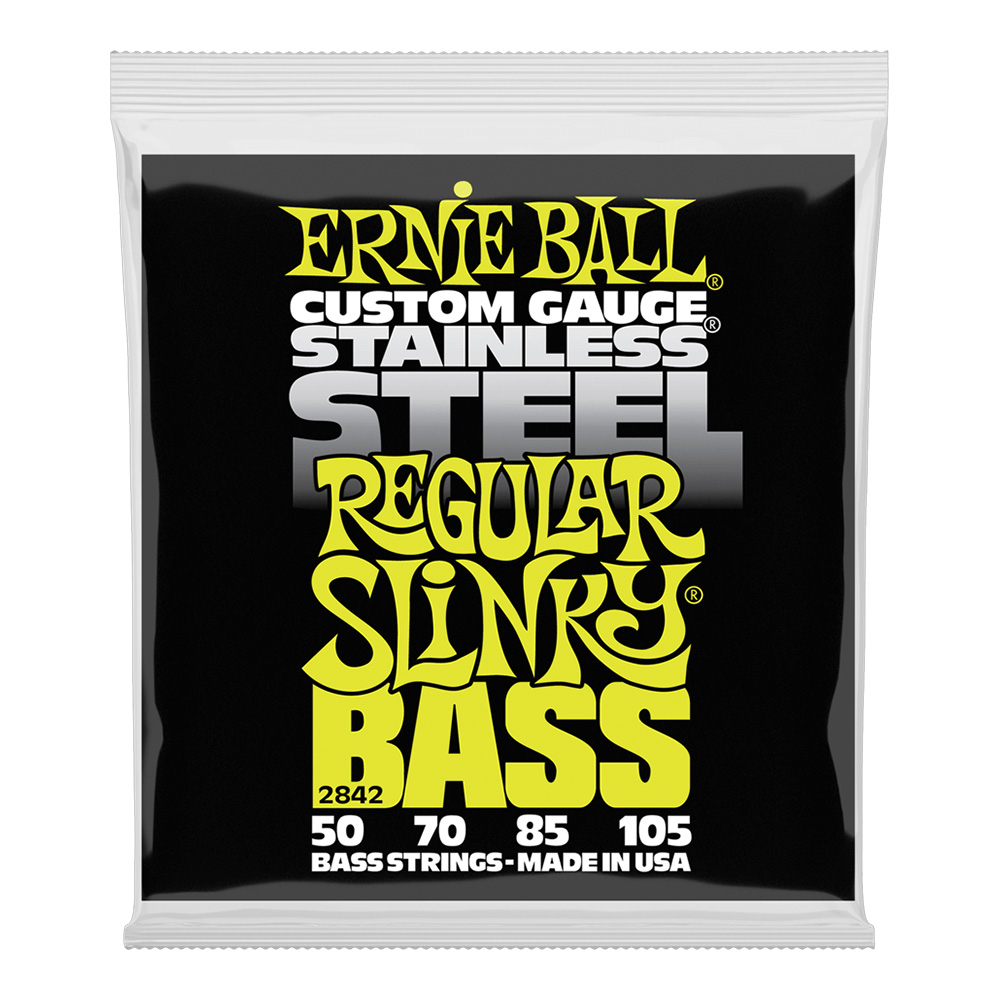 ERNIE BALL <br>#2842 Regular Slinky Stainless Steel 50-105