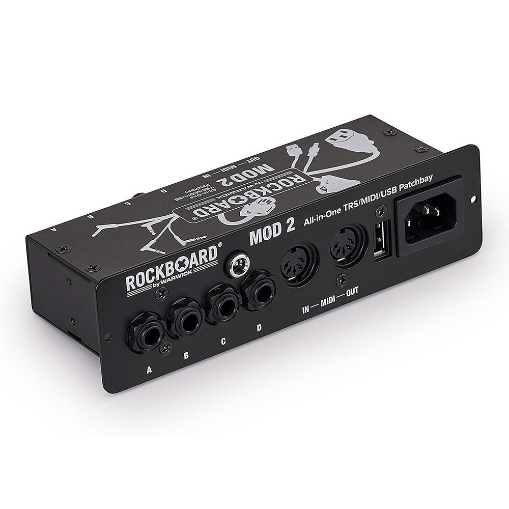 RockBoard by Warwick <br>MOD 2 V2 - All-in-One TRS, MIDI & USB Patchbay [RBO B MOD 2 V2]