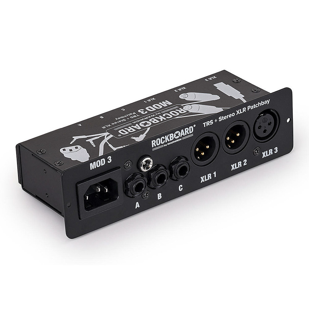 RockBoard by Warwick <br>MOD 3 V2 - All-in-One TRS & XLR Patchbay for Vocalists & Acoustic Players [RBO B MOD 3]