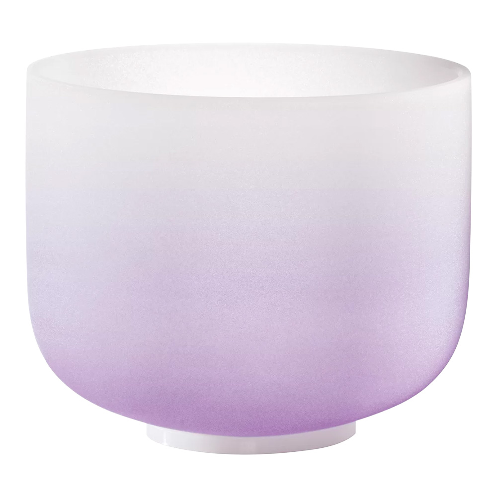 MEINL Sonic Energy <br>8" Color Frosted Crystal Singing Bowl, Note B, Crown Chakra [CSBC8B]