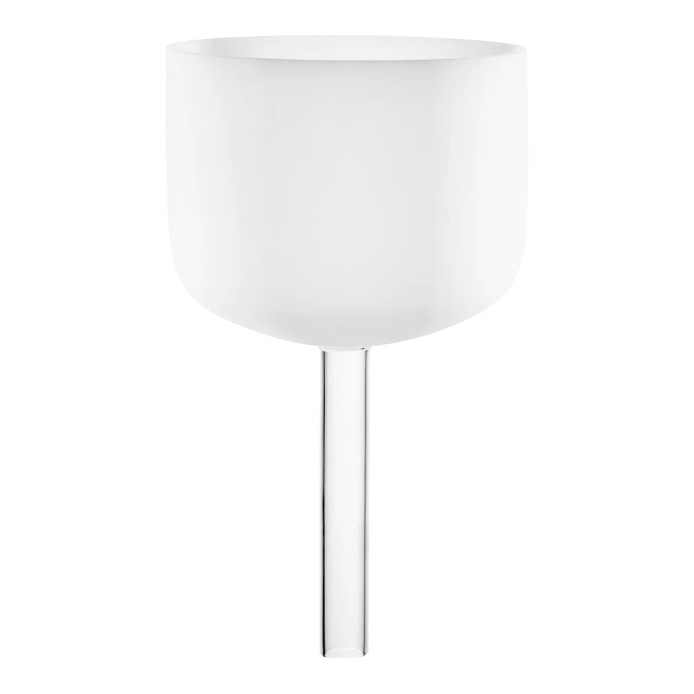 MEINL Sonic Energy <br>8" Frosted Crystal Singing Bowl with Handle, Note B, Crown Chakra [CSBH8B]