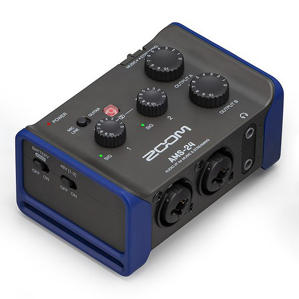 ZOOM <br>AMS-24 AUDIO I/F for MUSIC & STREAMING