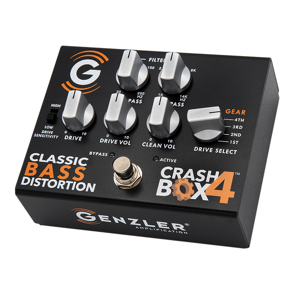 GENZLER <br>Crash Box 4 Classic Bass Distortion Pedal [CB-4-PEDAL]