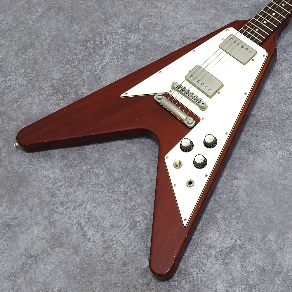 Fullertone Guitars <br>Fangle Vee 60 Soft Rusted Cherry Red