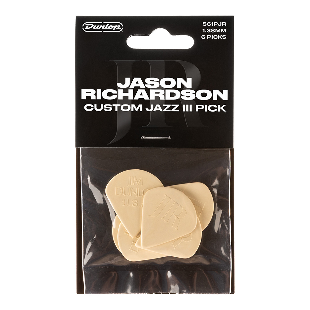 Jim Dunlop <br>561PJR Jason Richardson Custom Jazz III Pick Players Pack