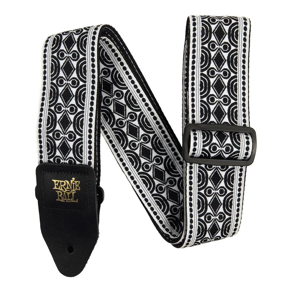 ERNIE BALL <br>#5319 Beatnik Black Jacquard Strap